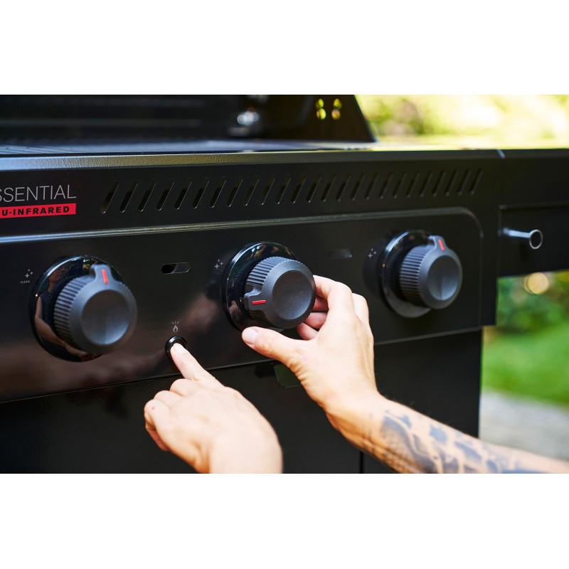 Gratar pe gaz Char-Broil Essential 3 G cu 3 arzatoare, grile din fonta, TRU-Infrared 140234 - 10