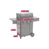 Gratar pe gaz Char-Broil Essential 3 G cu 3 arzatoare, grile din fonta, TRU-Infrared 140234 - 8