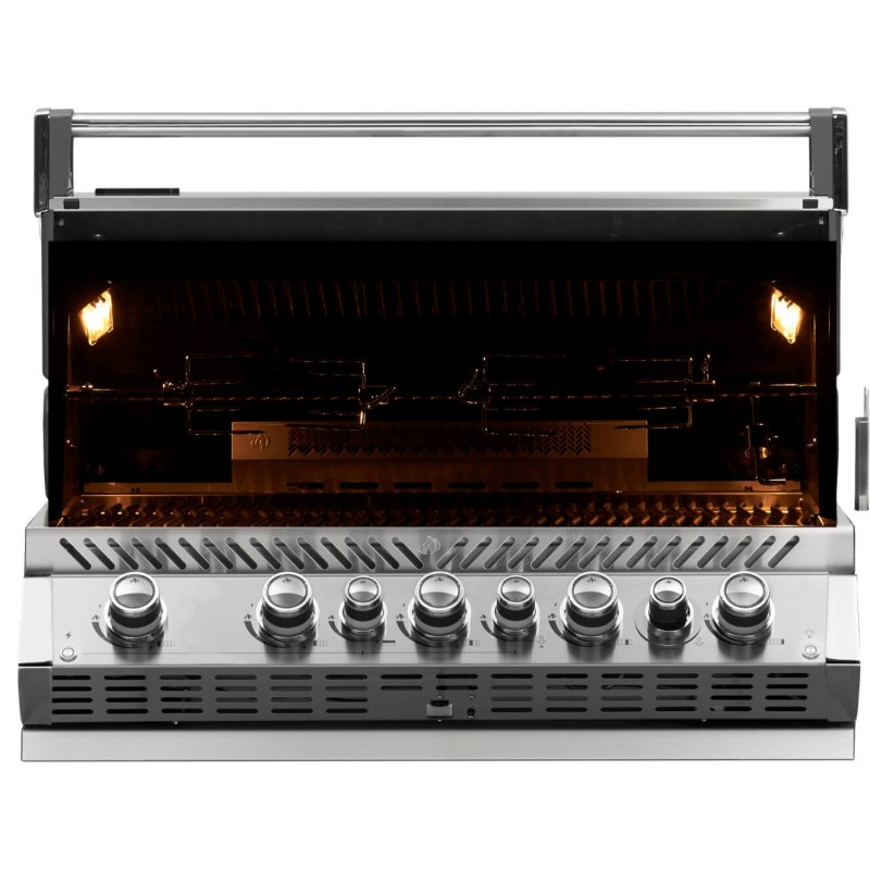 Gratar incorporabil pe gaz natural din inox cu 7 arzatoare, Napoleon Prestige PRO 665 RB BIPRO665RBNSS-3 - 2