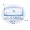Gratar incorporabil pe gaz natural din inox cu 7 arzatoare, Napoleon Prestige PRO 665 RB BIPRO665RBNSS-3 - 10