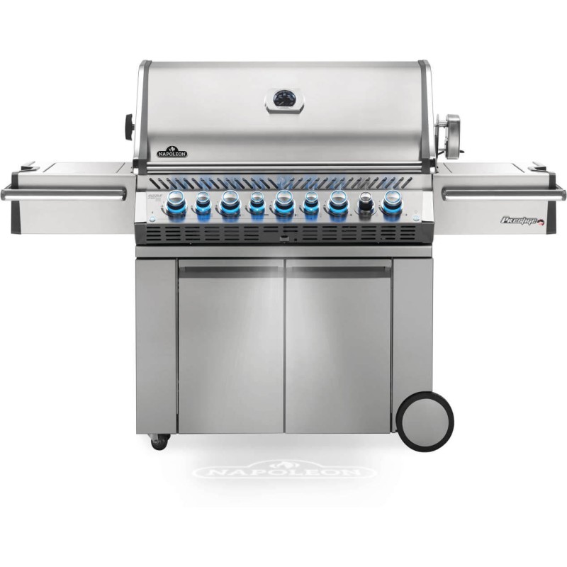 Gratar pe gaz din inox 5 arzatoare arzator lateral arzator spate infrarosu Napoleon Prestige PRO 665 RSIB PRO665RSIBPSS-3 - 1