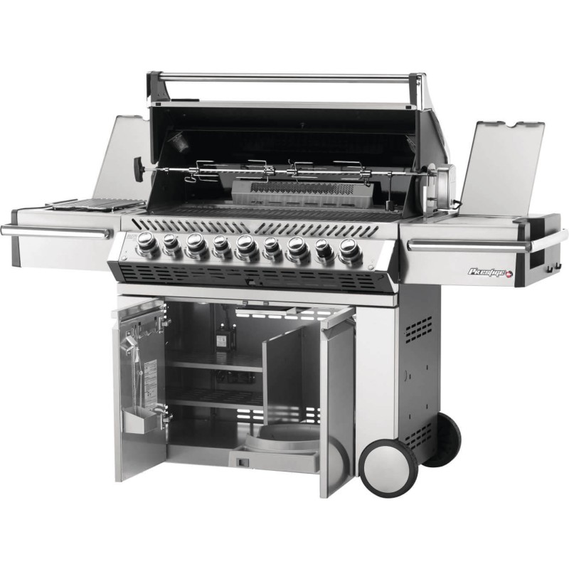 Gratar pe gaz din inox 5 arzatoare arzator lateral arzator spate infrarosu Napoleon Prestige PRO 665 RSIB PRO665RSIBPSS-3 - 3