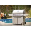 Gratar pe gaz din inox 5 arzatoare arzator lateral arzator spate infrarosu Napoleon Prestige PRO 665 RSIB PRO665RSIBPSS-3 - 5