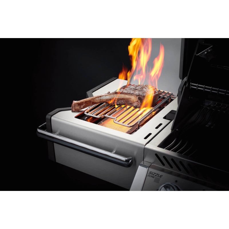 Gratar pe gaz din inox 5 arzatoare arzator lateral arzator spate infrarosu Napoleon Prestige PRO 665 RSIB PRO665RSIBPSS-3 - 8
