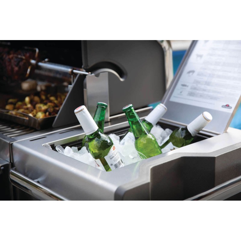Gratar pe gaz din inox 5 arzatoare arzator lateral arzator spate infrarosu Napoleon Prestige PRO 665 RSIB PRO665RSIBPSS-3 - 10