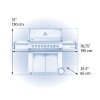 Gratar pe gaz din inox 5 arzatoare arzator lateral arzator spate infrarosu Napoleon Prestige PRO 665 RSIB PRO665RSIBPSS-3 - 11