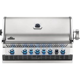 Gratar incorporabil pe gaz din inox 6 arzatoare, arzator spate infrarosu Napoleon Prestige PRO 665 RB BIPRO665RBPSS-3 - 1