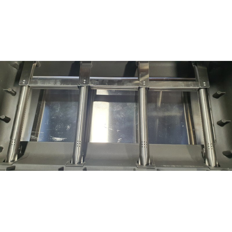 Gratar pe gaz cu 5 arzatoare 4 inox si 1 infrarosu, incastrabil, grile si plita fonta, Grandhall Pro Elite 4 K04000309A - 10