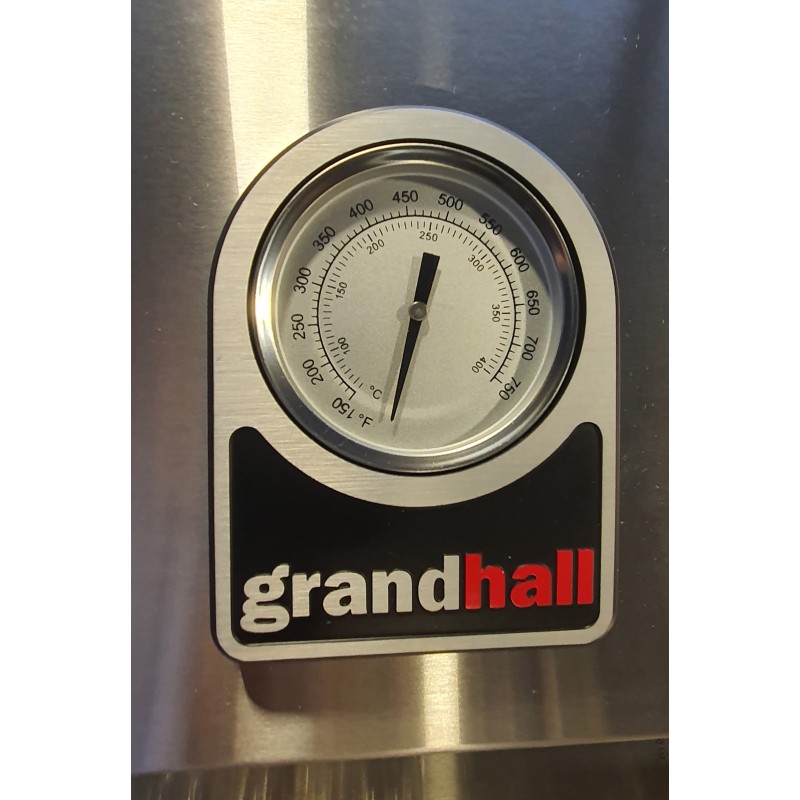 Gratar pe gaz cu 5 arzatoare 4 inox si 1 infrarosu, incastrabil, grile si plita fonta, Grandhall Pro Elite 4 K04000309A - 20