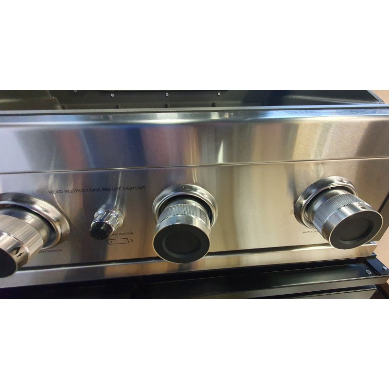 Gratar pe gaz cu 5 arzatoare 4 inox si 1 infrarosu, incastrabil, grile si plita fonta, Grandhall Pro Elite 4 K04000309A - 17
