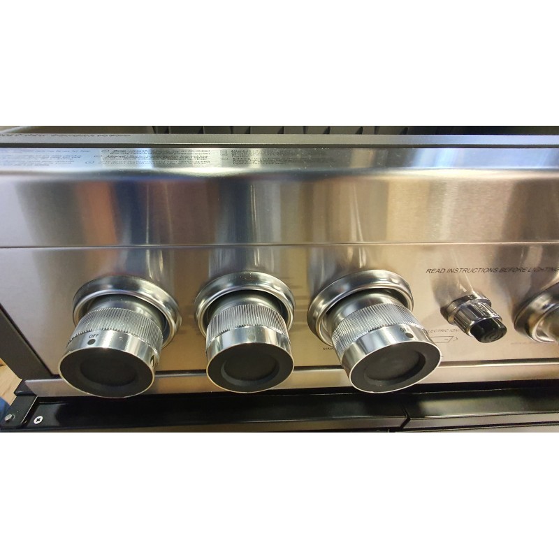 Gratar pe gaz cu 5 arzatoare 4 inox si 1 infrarosu, incastrabil, grile si plita fonta, Grandhall Pro Elite 4 K04000309A - 18