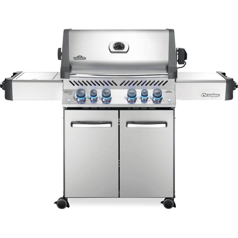 Gratar pe gaz din inox 4 arzatoare arzator lateral arzator spate infrarosu Napoleon Prestige 500 RSIB P500VRSIBPSS - 1 Gratar pe gaz din inox 4 arzatoare arzator lateral arzator spate infrarosu Napoleon Prestige 500 RSIB P500VRSIBPSS - 1