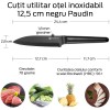 Cutit utilitar otel inoxidabil 12,5 cm negru Paudin Refresh Coating RC Series RC4 - 7