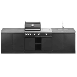 Bucatarie de exterior Grandhall K0GK-01 si Gratar pe gaz Premium GT3 si arzator lateral sear burner K03000281A - 1