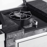 Bucatarie de exterior Grandhall Stone Island K04000235B si Gratar pe gaz Pro Elite 4 K04000309A - 5