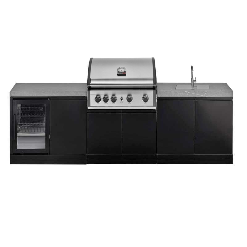 Bucatarie de exterior Grandhall K0GK-01 si Gratar pe gaz Pro Elite 4 K04000309A cu frigider - 1 Bucatarie de exterior Grandhall K0GK-01 si Gratar pe gaz Pro Elite 4 K04000309A cu frigider - 1
