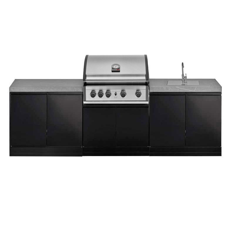 Bucatarie de exterior Grandhall K0GK-01 si Gratar pe gaz Pro Elite 4 K04000309A - 1