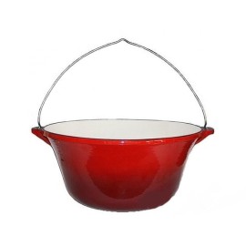 Ceaun din fonta emailata, culoare rosu, 22 litri, Perfect Home 17896 PH17896 - 1