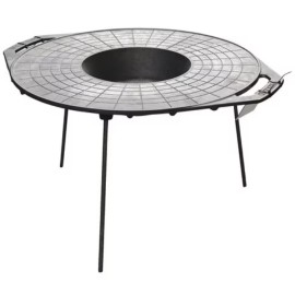 Disc din fonta natur, diametru 50 cm, cu groapa pentru prajire, culoare negru, BRENTON, BRNT05 - 1