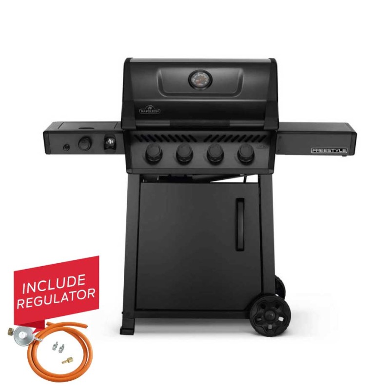 Gratar pe gaz din inox 4 arzatoare arzator lateral infrarosu Napoleon Freestyle 425 PHANTOM F425DSIBPK-RC-PHM - 1 Gratar pe gaz din inox 4 arzatoare arzator lateral infrarosu Napoleon Freestyle 425 PHANTOM F425DSIBPK-RC-PHM - 1