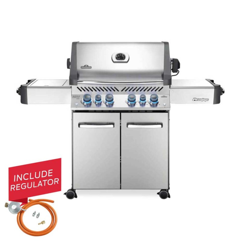 Gratar pe gaz otel inox, 4 arzatoare, arzator lateral, arzator spate infrarosu Napoleon Prestige 500 RSIB WIFI P500VXRSIBPSS - 1 Gratar pe gaz otel inox, 4 arzatoare, arzator lateral, arzator spate infrarosu Napoleon Prestige 500 RSIB WIFI P500VXRSIBPSS - 1