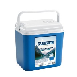 Lada frigorifica termoelectrica cu maner alimentare auto 12V Atlantic 30 litri, albastru cu alb - 1