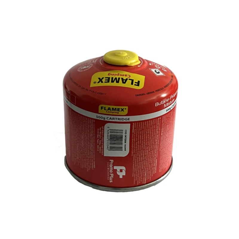 Butelie cu gaz, pentru camping, 500 grame, filet standard EN417, Flamex 16549 - 1 Butelie cu gaz, pentru camping, 500 grame, filet standard EN417, Flamex 16549 - 1