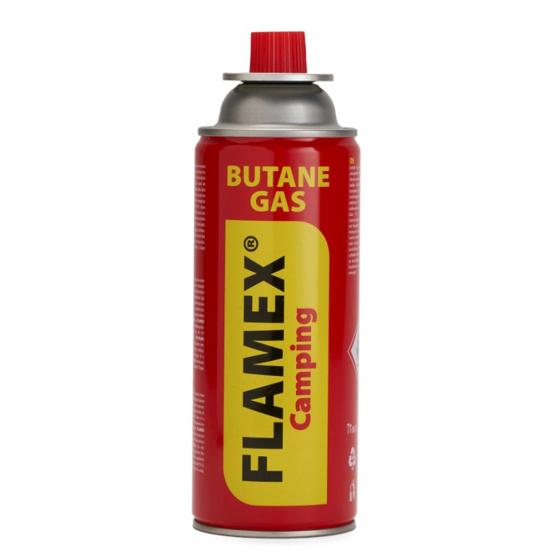 Butelie cu gaz, tip spray, cu valva, 227 grame, pentru aragaz camping, Flamex 10798 - 1 Butelie cu gaz, tip spray, cu valva, 227 grame, pentru aragaz camping, Flamex 10798 - 1