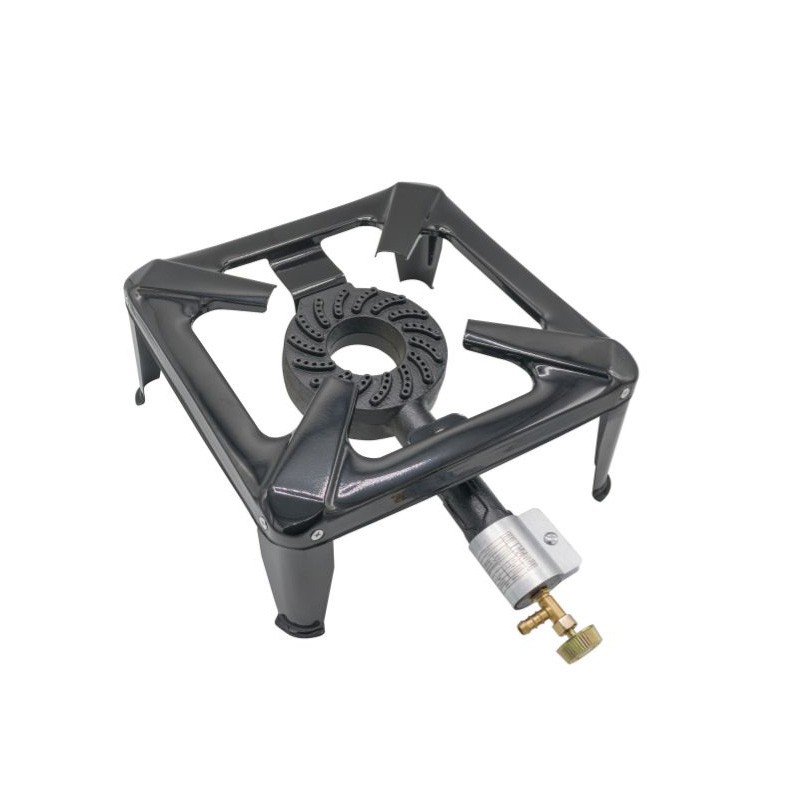 Arzator pe gaz, un robinet, patru picioare, 40 x 40 cm, patrat, 4,5 kW, SGB 04, Flamex 16418 - 1 Arzator pe gaz, un robinet, patru picioare, 40 x 40 cm, patrat, 4,5 kW, SGB 04, Flamex 16418 - 1