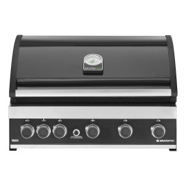 Gratar pe gaz cu 6 arzatoare (5 inox si 1 infrarosu), incastrabil, grile si plita fonta, Grandhall Grandpro Maxim G5 K05000387A 