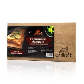 Placa din lemn de hicori XL 30x14,5x1 cm pentru gatit la gratar Grillart GA-1003-6 - 1