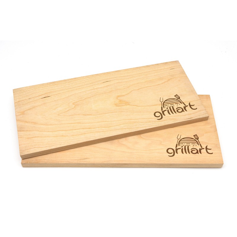 Set 2 placi din lemn de cires XL 30x14,5x1 cm pentru gatit la gratar Grillart GA-1003-5 - 2