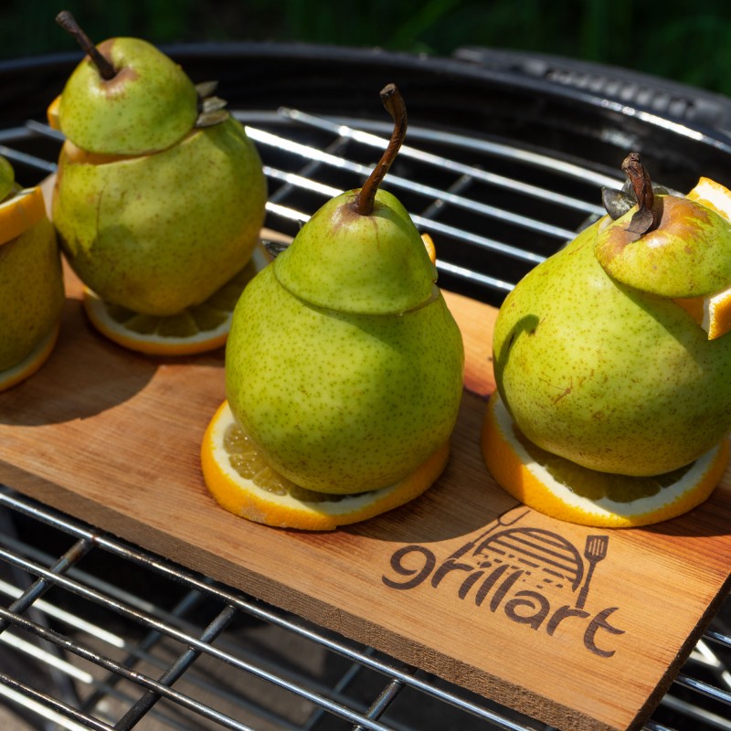 Set 2 placi din lemn de cires XL 30x14,5x1 cm pentru gatit la gratar Grillart GA-1003-5 - 6