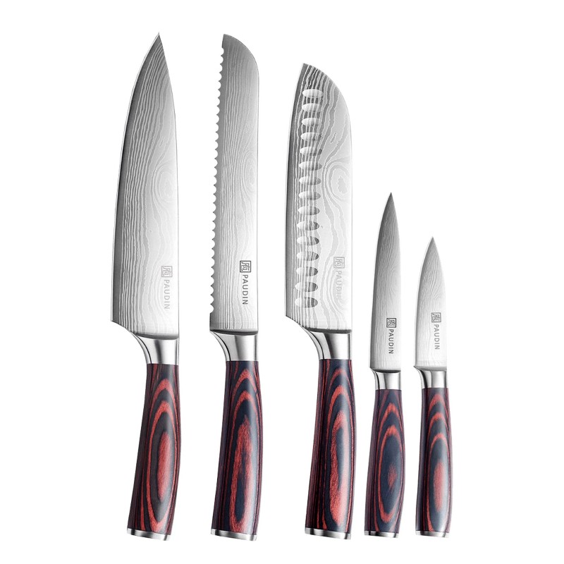 Set 5 cutite de bucatarie din otel inoxidabil Paudin Universal Classic NS5 - 1 Set 5 cutite de bucatarie din otel inoxidabil Paudin Universal Classic NS5 - 1