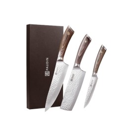 Set 3 cutite de bucatarie din otel inoxidabil Paudin Hammered Vintage HVS3 - 1