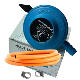 Kit regulator gaz quick on compatibil doar la butelie ButanGas Camping sau NEO include furtun 80cm Altinboga MUK600 - 1