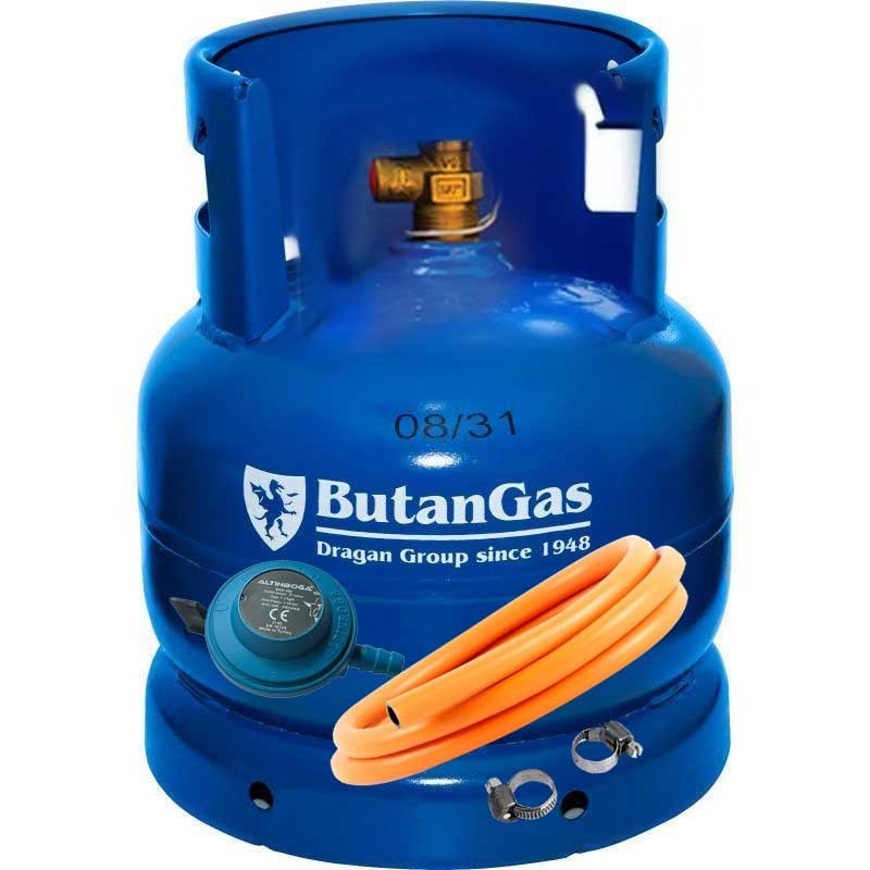 Butelie ButanGas Camping 8,1 Kg 37,5x30cm fara incarcatura propan include regulator Altinboga si furtun 80cm - 1 Butelie ButanGas Camping 8,1 Kg 37,5x30cm fara incarcatura propan include regulator Altinboga si furtun 80cm - 1