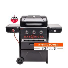 Gratar pe gaz si carbuni hibrid Char-Broil Gas2Coal 2.0 330 Special Edition, plita si sear burner RES02-140994 - 1