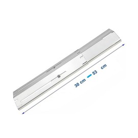 Protectie gratar aparatoare flacara universala ajustabila intre 30-53 cm, latime 9,5 cm, Coisien 45629-3 - 1