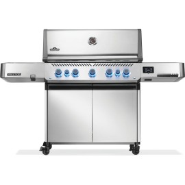 Gratar pe gaz din inox 5 arzatoare arzator lateral infrarosuarzator spate Napoleon Prestige 665 RSIB P665VXRSIBPSS - 1