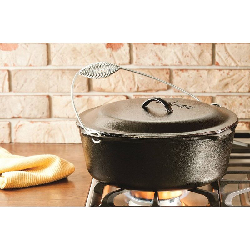 Ceaun din fonta cu capac - cuptor olandez Lodge 33 cm 8,5 litri L-12DO3 - 15