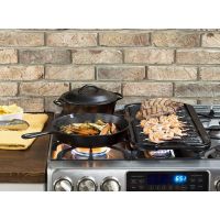 Ceaun din fonta cu capac - cuptor olandez Lodge 33 cm 8,5 litri L-12DO3 - 16