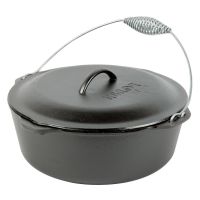 Ceaun din fonta cu capac - cuptor olandez Lodge 33 cm 8,5 litri L-12DO3 - 1