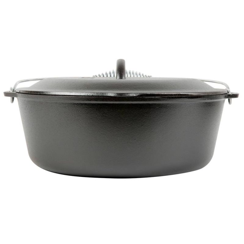 Ceaun din fonta cu capac - cuptor olandez Lodge 33 cm 8,5 litri L-12DO3 - 3