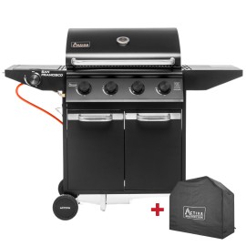 Gratar pe gaz cu 4 arzatoare din inox si arzator lateral Activa San Francisco 19684GD - 1