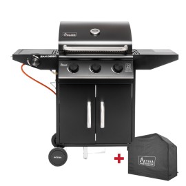 Gratar pe gaz cu 3 arzatoare din inox si arzator lateral Activa San Diego 19689GD - 1