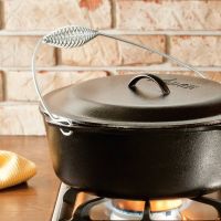 Ceaun din fonta cu capac - cuptor olandez Lodge 33 cm 8,5 litri L-12DO3 - 14