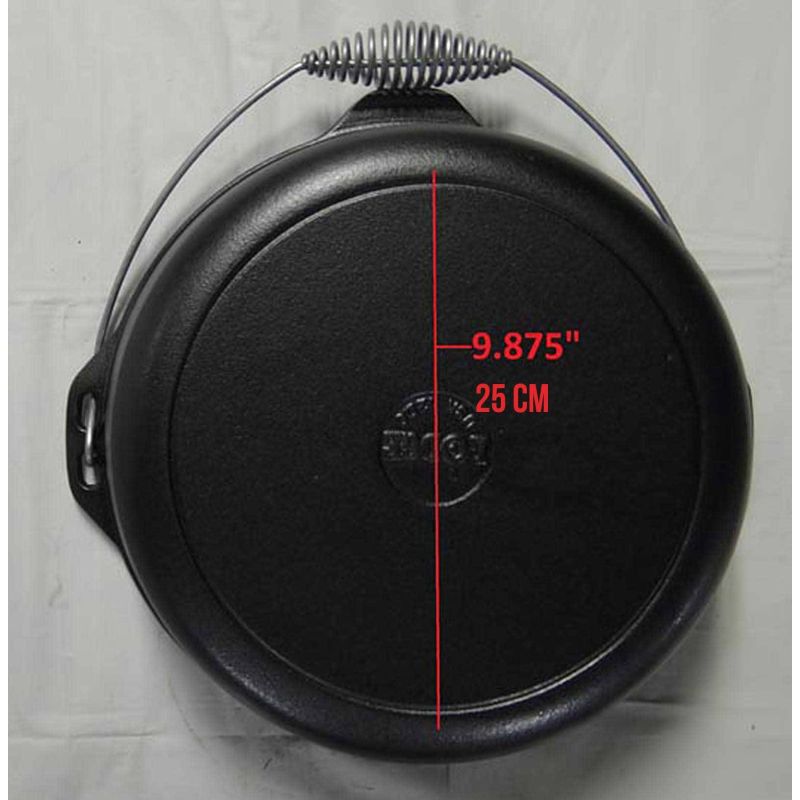 Ceaun din fonta cu capac - cuptor olandez Lodge 33 cm 8,5 litri L-12DO3 - 20
