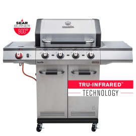 Gratar pe gaz din inox Char-Broil Advantage PRO S4 cu 4 arzatoare si sear burner, grile din fonta, TRU-Infrared 140977 - 1