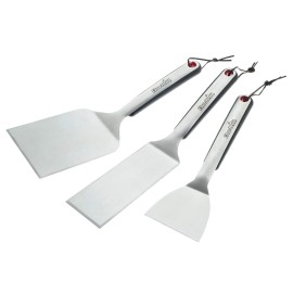 Set 3 spatule din otel inoxidabil pentru plancha Char-Broil 140134 - 1